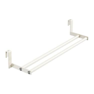 Imagem de Prateleira de secagem de parede, design dobrável, X1, gancho que economiza espaço, toalha resistente, suporte forte, para quarto, roupas, armário, banheiro, dormitório, trailer