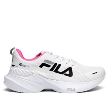 Imagem de Tênis Feminino Fila Progress Lite Mesh Branco/Rosa, Branco, Rosa, 36