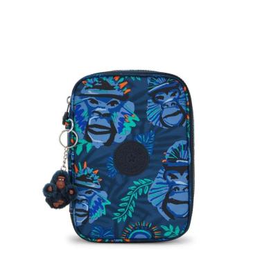 Imagem de Estojo Kipling 100 Pens Blue Monkey Fun Estampado-Feminino