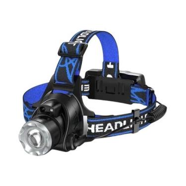 Imagem de Lanterna De Cabeça LED T6 Super Brilhante Com 3 Modos, Zoom, À Prova D