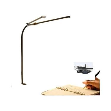 Imagem de Luminária De Mesa LED De Cabeça Dupla USB Com Dimmer Contínuo Para Esc