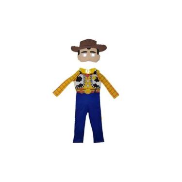 Imagem de Fantasia Roupa Infantil Woody Longo Com Enchimento e Máscara - Fashion