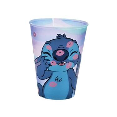 Imagem de Copo Infantil Stitch de Plástico Base de Ovo de Pascoa Original Plasut