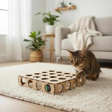Imagem de Brinquedo para gatos Labirinto com bolinha interativo RESISTENTE brinq