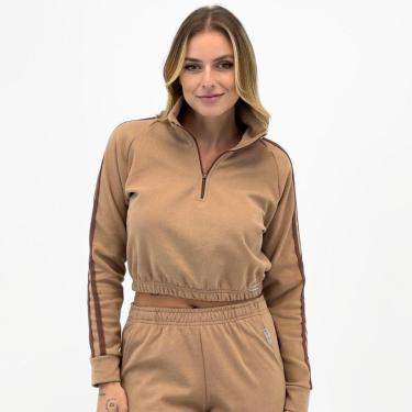 Imagem de Blusa Rosa Bella Cropped Fleece com Zíper Feminina-Feminino