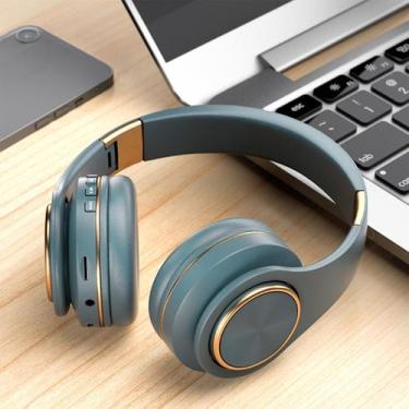 Imagem de Fone de ouvido sem fio Bluetooth 5.0 Subwoofer para trabalho e jogos -