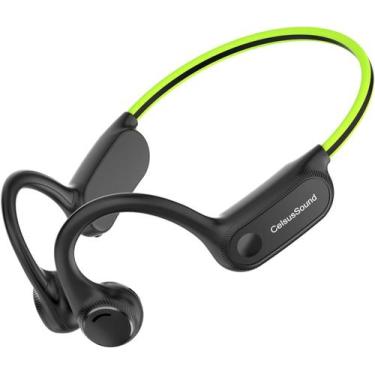 Imagem de Fones de ouvido de condução óssea CelsusSound à prova d'água vermelhos