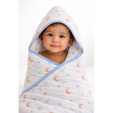 Imagem de Toalha Banho Bebê Fralda Macia Soft Capuz Menino Menina Neutro 100% Al