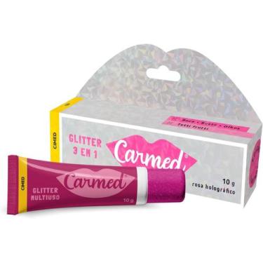 Imagem de Carmed hidratante labial glitter 10g 3em1 r5274