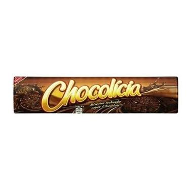 Imagem de Kit C/40 Unidades Biscoito Chocolícia Recheado Chocolate