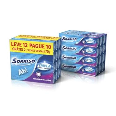 Imagem de Sorriso Creme Dental Limpeza completa Tripla limpeza completa Tripla Limpeza Completa 70g Leve mais Pague menos