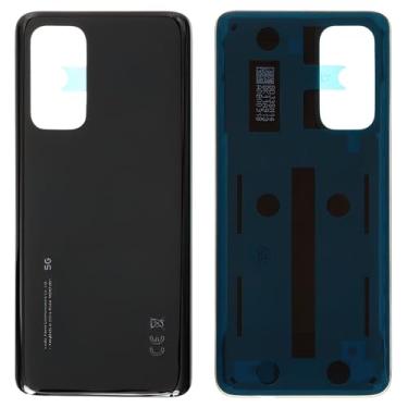 Imagem de Peças de reparo de substituição da capa da bateria da caixa traseira compatíveis com Xiaomi Mi 10T, (preto, M2007J3SY)