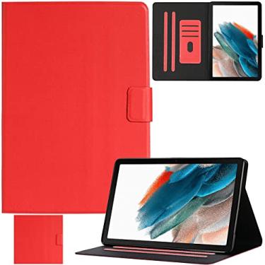 Imagem de REASUN Capa para Samsung Galaxy Tab A8 de 10,5 polegadas 2022, couro PU com suporte inteligente hibernar/despertar automático, capa protetora para Samsung Galaxy Tab A8 10,5 polegadas 2022