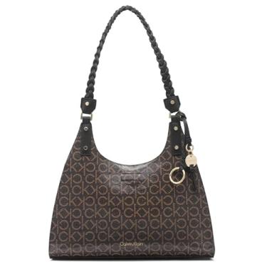 Imagem de Calvin Klein Bolsa Shelly Novelty, Patente marrom/cáqui/preta, One Size