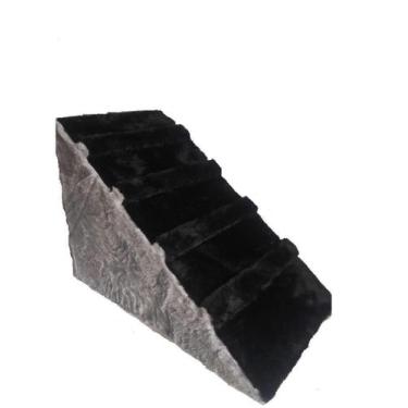 Imagem de Rampa Para Cães Preto Com Cinza - Akara Do Gato, Preto, M, Madeira