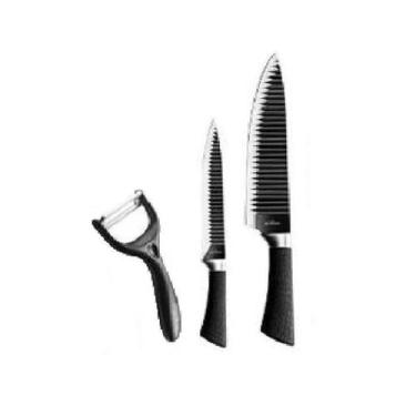 Imagem de Conjunto de Facas Black 3 Peças  SQ-4001