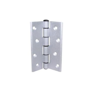 Imagem de Dobradiça Comum Em Alumínio Fosco 90 X 64 Mm Mk, Comum, Leve, Alumínio