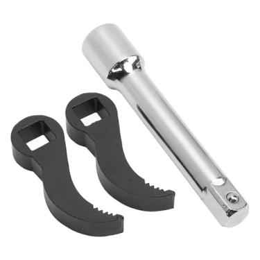 Imagem de Adaptador de Chave de Barra de Alavanca de Conjunto de Três Peças, Ferramenta Adaptadora de pé de Cabra Compacta e Portátil, Construção Robusta para Reparo de Carro, Uso