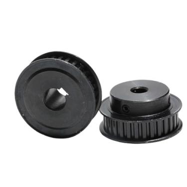 Imagem de Furo de chaveta 3x1,4 mm polia XL15T aço preto largura 11 mm furo interno 5/6/6,35/8/10/12 mm tipo BF (10 mm chaveta - 3 x 1,4 mm, 14 mm)