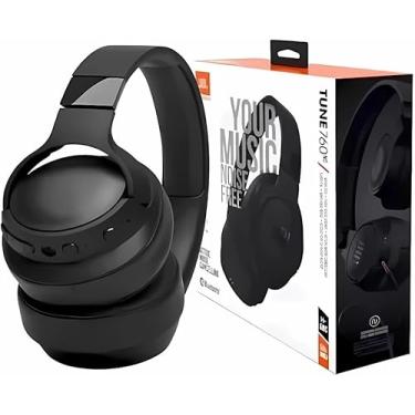 Imagem de Fone de Ouvido Bluetooth, Som Nítido, Bateria de 6h, Chamadas Mãos-livres, Leve e Confortável, Branco, rosa, preto, azul (Preto)