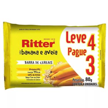 Imagem de Barra Ritter Aveia Banana L4P3 80g