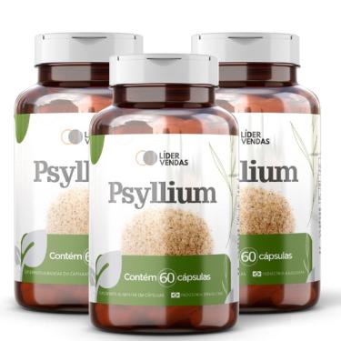 Imagem de Psyllium - 60 cáps kit com 3 potes