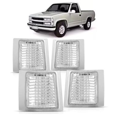 Imagem de Kit Pisca Lanterna Dianteira Silverado 1997 1998 1999 2000 2001 - 4 Pe
