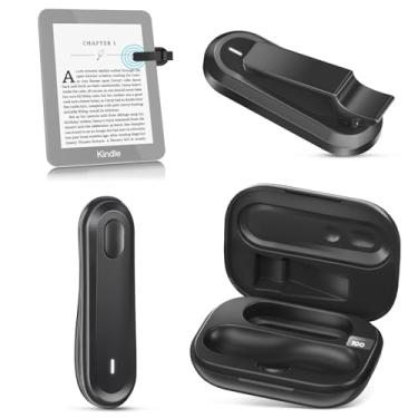 Imagem de ODPOP Virador de página para Kindle Paperwhite, Virador de página de controle remoto para Kindle iPad iPhone, Clicker sem fio para Kindle Acessórios para leitura na cama (preto)