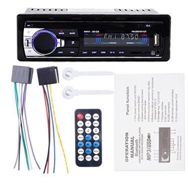 Imagem de Rádio de carro 1 Din áudio 24V FM MP3 Player USB/SD/AUX Chamadas mãos-livres com controle remoto sem fio