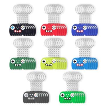 Imagem de EAEDMY 24PCS Video Game Party Favors, Mini Game Controller Keychains, Goodie Bags Keychain, Game Controller Theme Gift for Child Birthday Party, 8 Colors (48pcs)