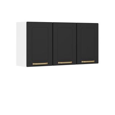 Imagem de Armário Aéreo Alto De Aço 3 Portas Linha Colors Bertolini Grafite