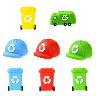 Imagem de UR URLIFEHALL 16 contas aleatórias de silicone 3D para fabricação de chaveiros, contas focais de silicone para caneta, pulseira, colar, cordão, fabricação de joias