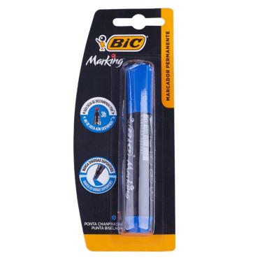 Imagem de Marcador Quadrado Branco Bic Azul