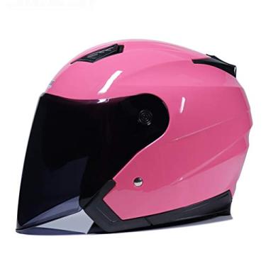 Imagem de Capacetes De Motocicleta Capacete De Bicicleta Elétrica Viseiras De Lente Dupla De Rosto Aberto Homens Mulheres Scooter Moto Moto Capacete De Bicicleta, CC09, XL-(head circumference/61-62cm)
