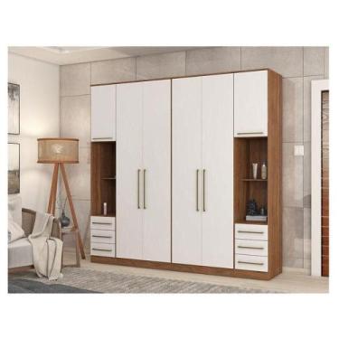 Imagem de Quarto De Casal Irlanda Ambiente Composição 6 Amêndola Branco - Demart