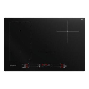 Imagem de Cooktop Inducao 4 Bocas Vidro Preto 220v 77x51cm - Brastemp, 220V
