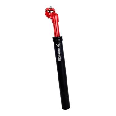 Imagem de IEUDNS Canote de selim com suspensão para bicicleta ajustável, fácil instalação, peças de reposição para bicicletas, para descidas, ciclismo, escaladas e, 30.9 Mm Vermelho
