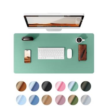 Imagem de Almofada de mesa Ysagi Protetor de couro impermeável 90x45cm verde-azu