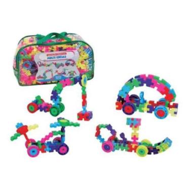 Imagem de Sacola de Blocos de Montar Multi Ideias 1000 Peças - SONHO DE CRIANÇA