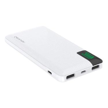 Imagem de Carregador Portátil 10.000 Mah Branco - GEONAV