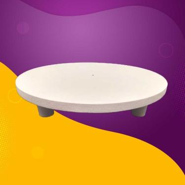 Imagem de Tábua Tabuleiro Base de bolo de 30 cm MDF 1 face branca 9 mm Redondo