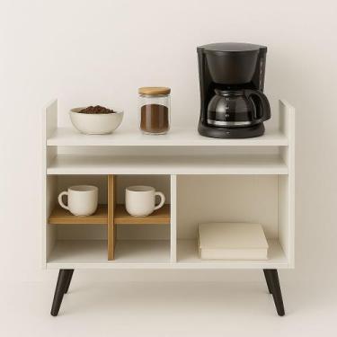 Imagem de Aparador Zeus com Estilo Funcional e Visual Atraente - cal moveis, beg