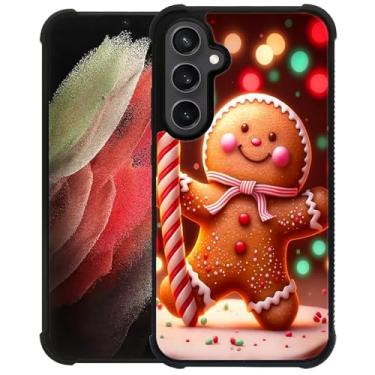 Imagem de DAIZAG Capa para Samsung Galaxy S23 FE, capa protetora antiderrapante com absorção de choque de quatro cantos para meninas e meninos - Natal homem de gengibre