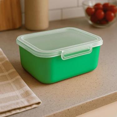 Imagem de Pote Plásticos 1L Com Trava Kit Para Marmita Fitness Microondas e Gela