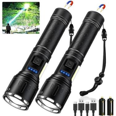 Imagem de Lanterna magnética recarregável Banral High Lumens (pacote com 2)