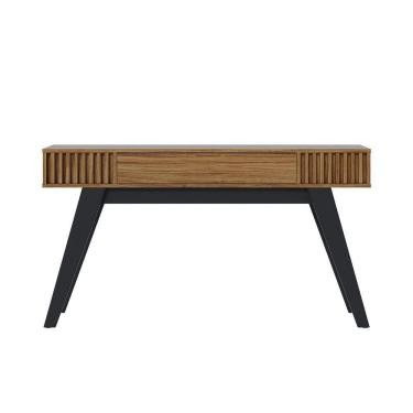 Imagem de Aparador De Sala Pé Em Madeira Maciça 136cm Laisa C04 - D`rossi Cor Noce Milano