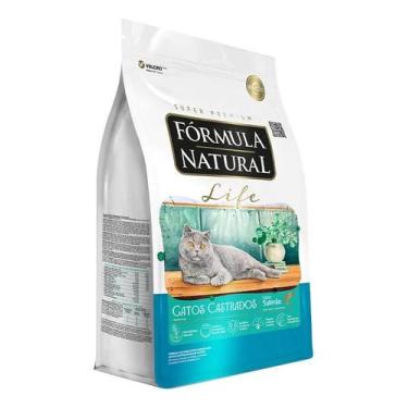 Imagem de Ração Fórmula Natural Life Gato Adulto Castrado Salmão 10,1 - Adimax