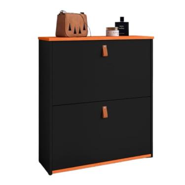 Imagem de Sapateira Organizadora Com Prateleira e Gaveta Basculante Hall de Entrada (Closet II Preto Com Nature)