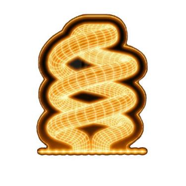 Imagem de Luminaria LED - Bulbo Lampada 3D - Persona Acrilicos