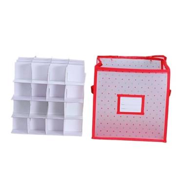 Imagem de Baoblaze Caixa organizadora de enfeites de Natal, suporte para bolas de Natal, organizador de enfeites empilhável para de Natal, para porão, escritório e casa.